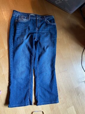 Earl Jeans Indigo Blue Denim Waistband Detail